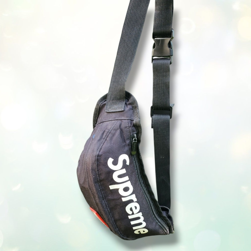 Supreme Classic Waist Black Sling Belt Bag - Picture 4 of 11